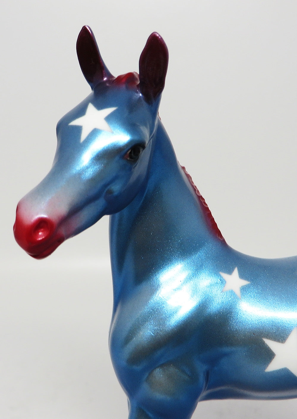 WONDER WOMAN-LE-6 HIGH SHEEN BLUE W/ STARS ARABIAN FOAL MODEL HORSE EQ 2017
