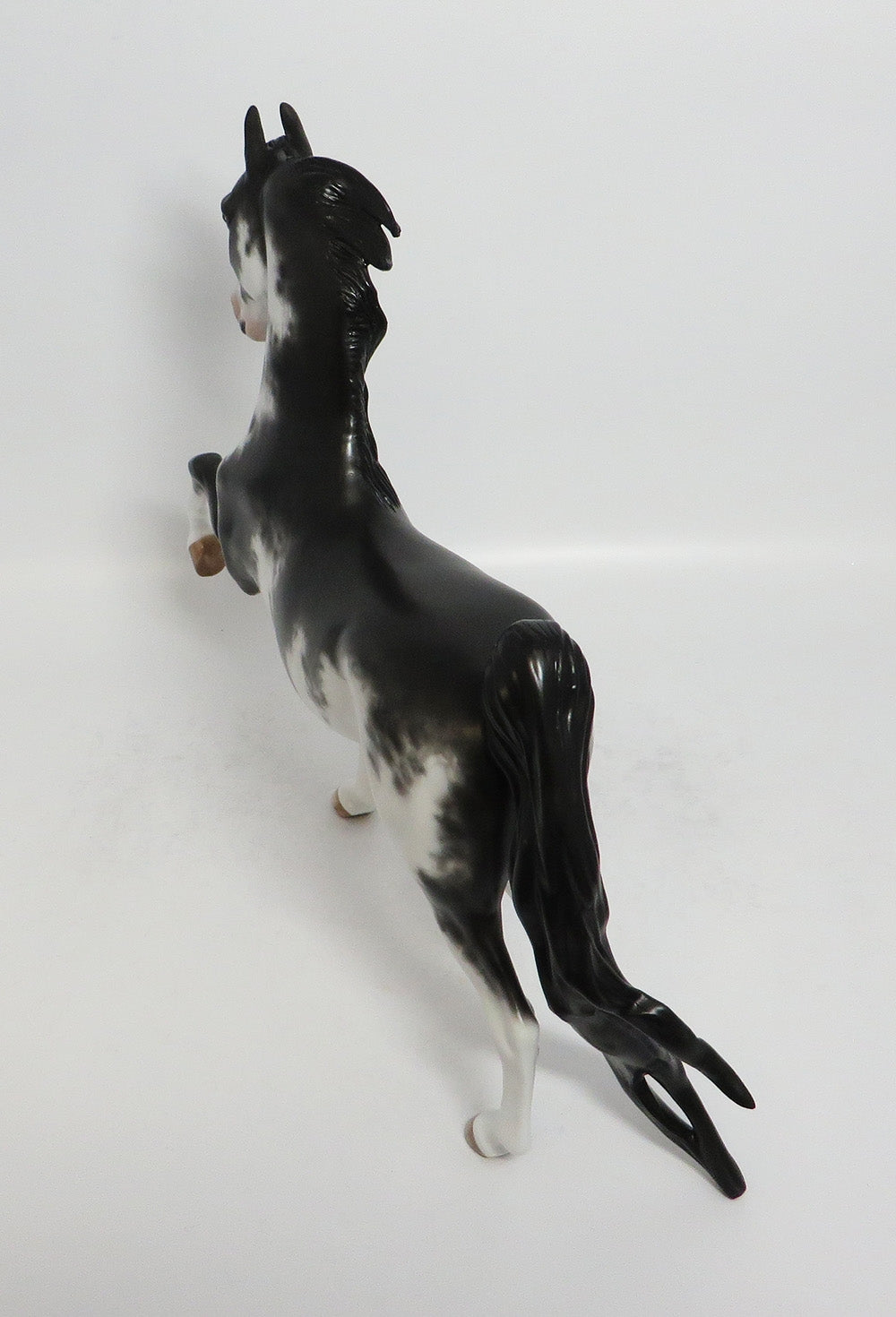 THE SINGING SOLLY-OOAK BLACK SABINO SADDLEBRED MODEL HORSE BY SHERYL LEISURE 2/16/18