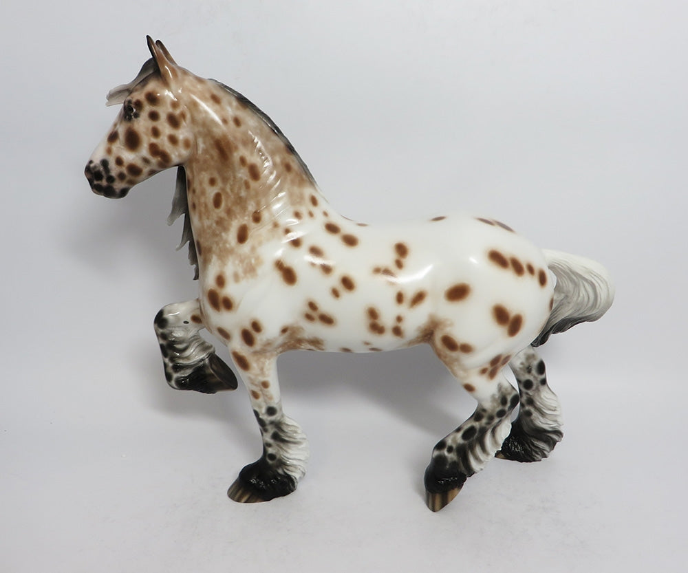 GOOMBA-OOAK BAY LEOPARD TROTTING DRAFTER BY SHERYL LEISURE 02/16/18