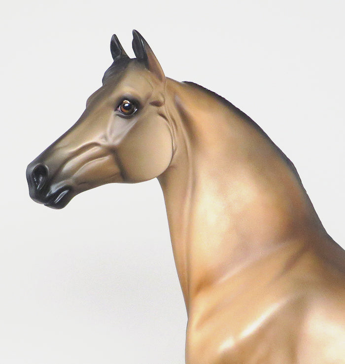 BUCKSKIN MORGAN WITH FLOWERS