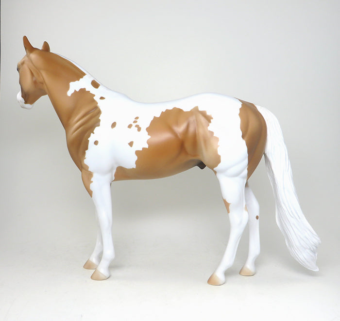 YOU GET THE GIST-OOAK PALOMINO PAINT ISH MODEL HORSE 4/21