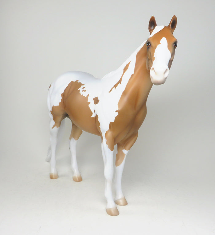 YOU GET THE GIST-OOAK PALOMINO PAINT ISH MODEL HORSE 4/21