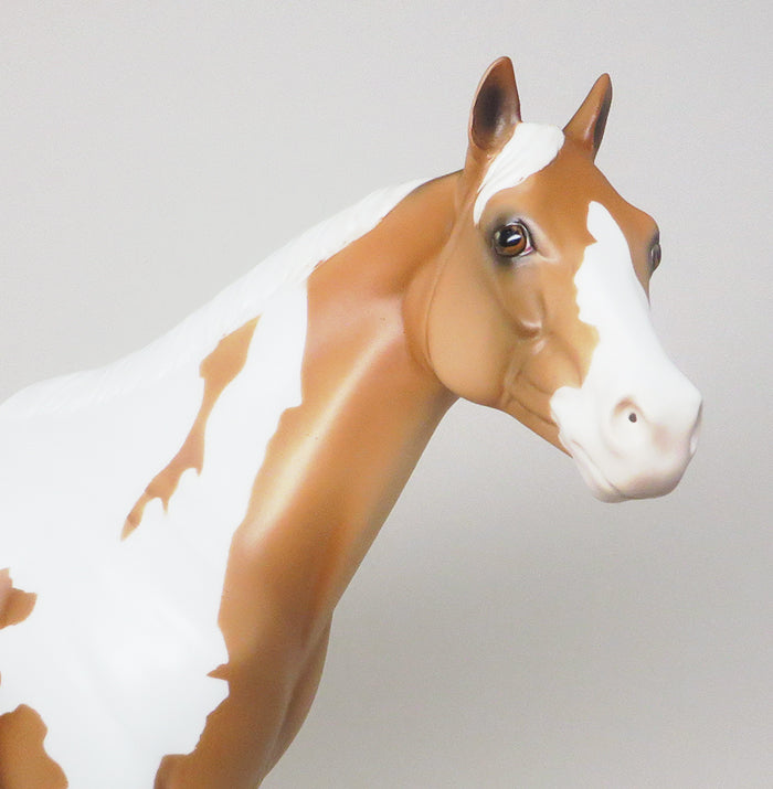 YOU GET THE GIST-OOAK PALOMINO PAINT ISH MODEL HORSE 4/21