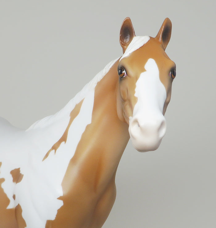 YOU GET THE GIST-OOAK PALOMINO PAINT ISH MODEL HORSE 4/21