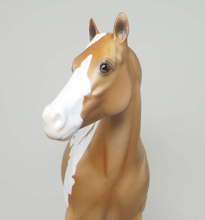 YOU GET THE GIST-OOAK PALOMINO PAINT ISH MODEL HORSE 4/21