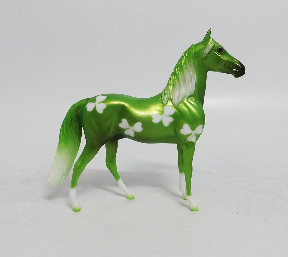 GREENIE-OOAK ST PATTYS DECORATOR MORGAN CHIP MODEL HORSE 2-26-18