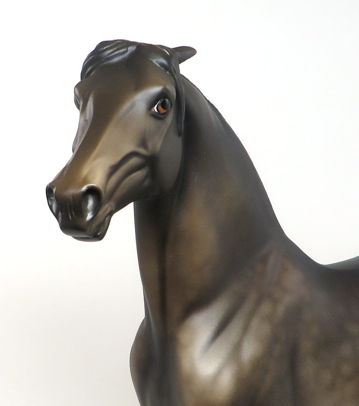 DO NOT TOUCH - DAPPLE BROWN PINNED EAR MORGAN LIMITED EDITION MODEL HORSE - LE3 - 3/9