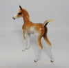 DISNEY-OOAK PALOMINO SABINO ARABIAN FOAL MODEL HORSE BY SHERYL LEISURE CUSTOMIZED BY