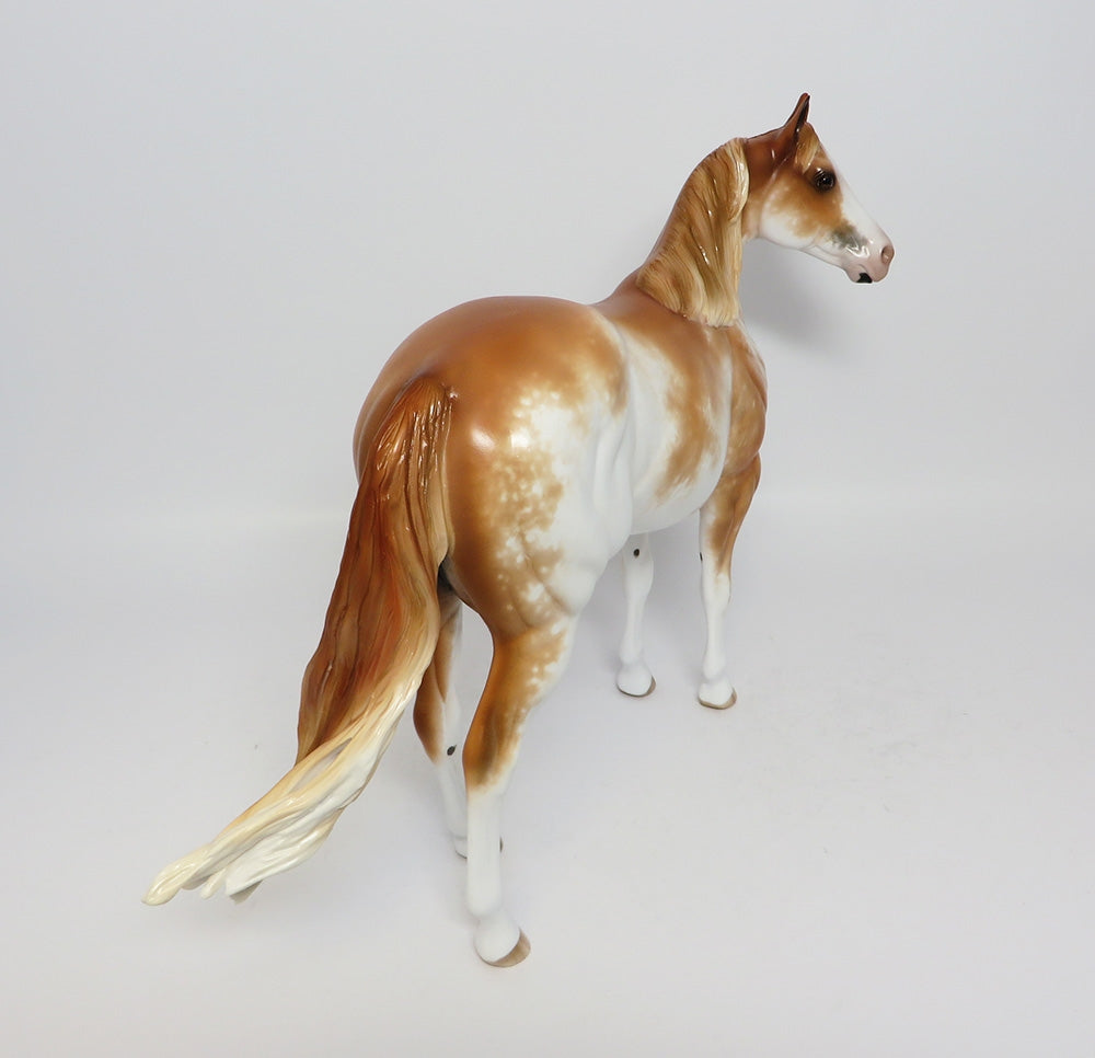 DREAM WORKS-OOAK CHESTNUT SABINO ISH MODEL HORSE BY SHERYL LEISURE CUSTOMIZED BY ASHLEY EQ 2017