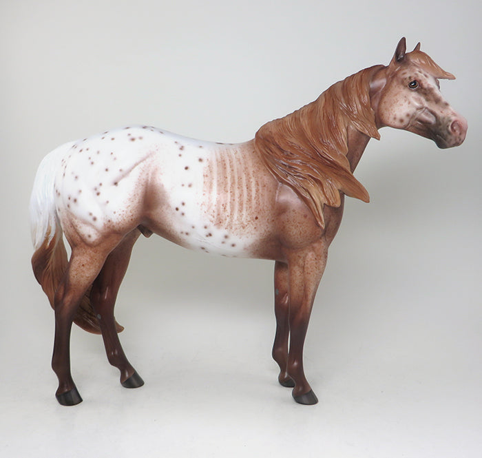 chestnut sabino ish model horse 