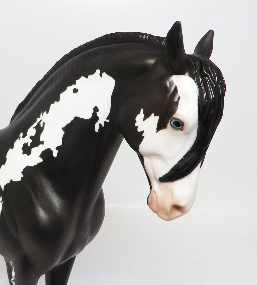 WILDWOOD FLOWER-LE-6 PIEBALD ANDALUSIAN MARE MODEL HORSE EQ 2017