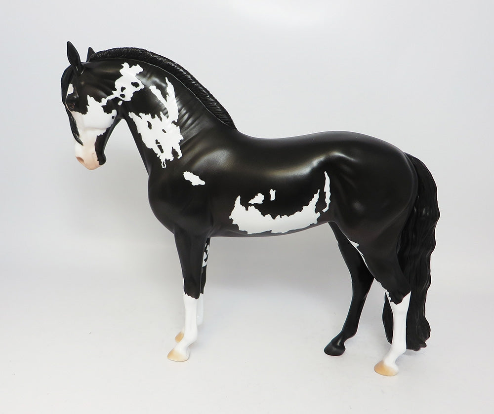 WILDWOOD FLOWER-LE-6 PIEBALD ANDALUSIAN MARE MODEL HORSE EQ 2017
