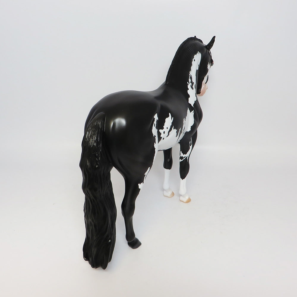 WILDWOOD FLOWER-LE-6 PIEBALD ANDALUSIAN MARE MODEL HORSE EQ 2017