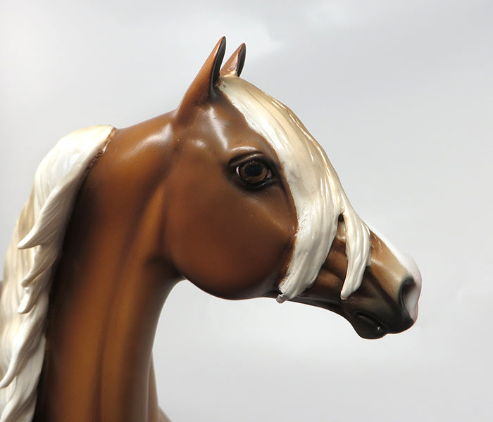 SUN SHINER-OOAK DAPPLED GOLDEN PALOMINO MORGAN MODEL HORSE BY SHERYL LEISURE 9/9