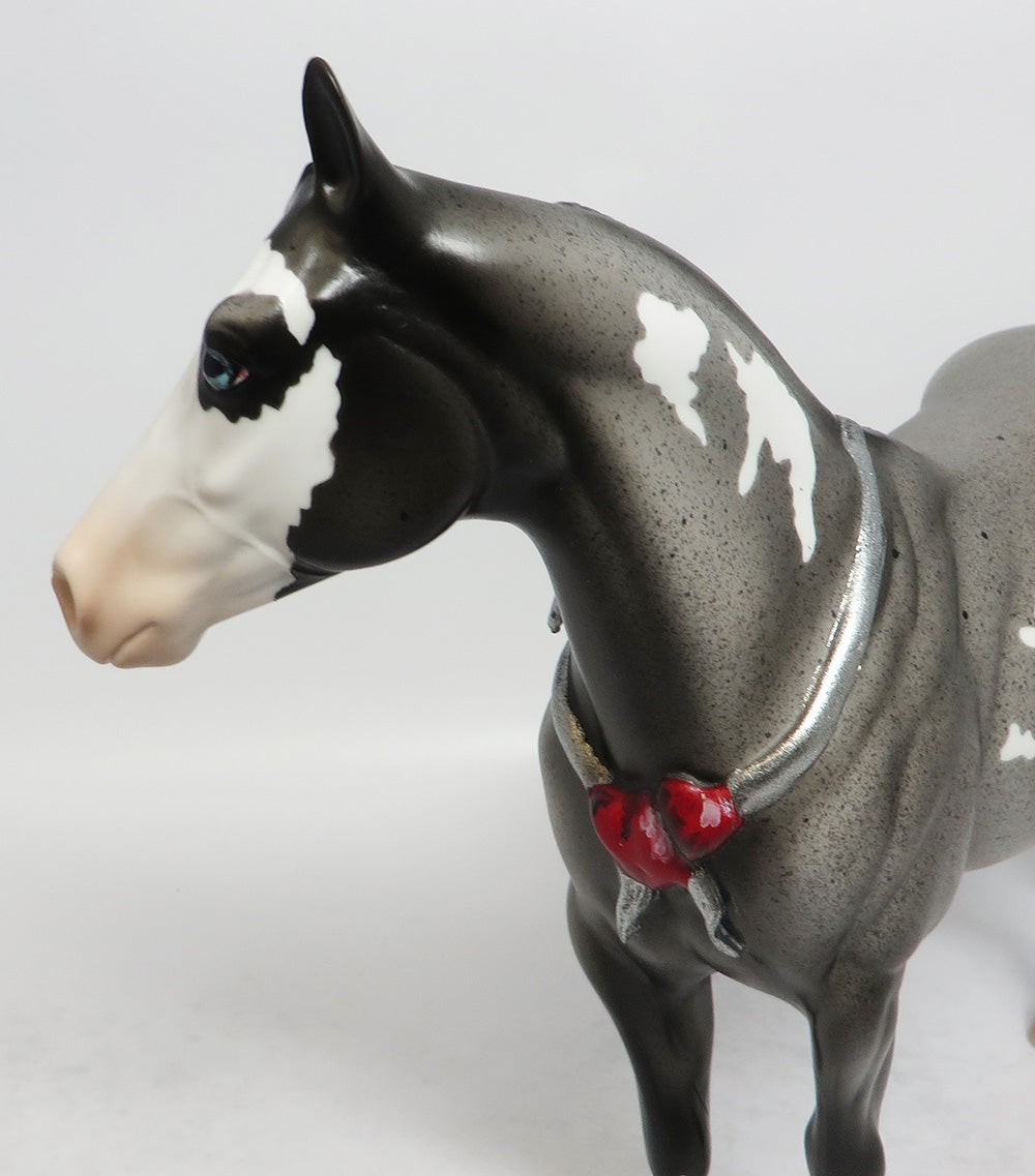 CORAZON-OOAK BLUE ROAN ISH MODEL HORSE