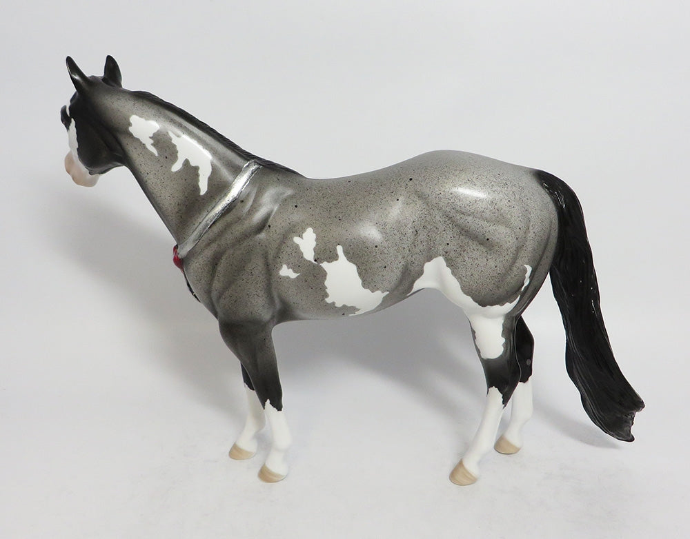CORAZON-OOAK BLUE ROAN ISH MODEL HORSE