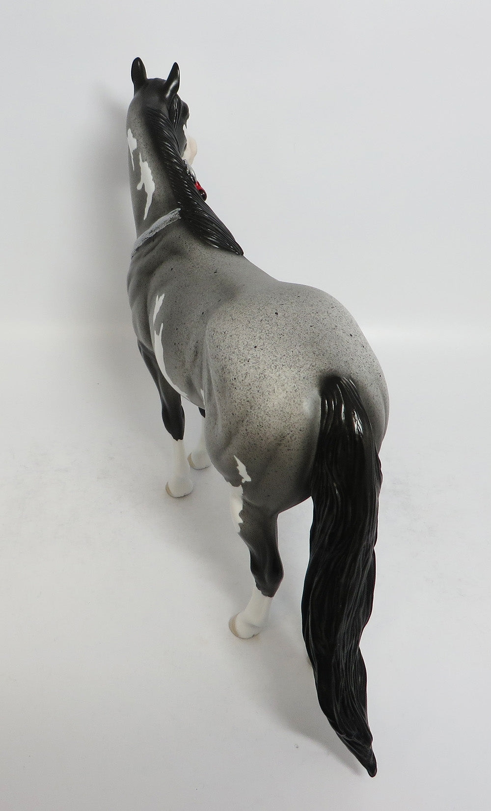 CORAZON-OOAK BLUE ROAN ISH MODEL HORSE