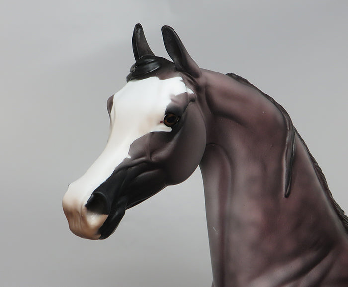 BEETEE-OOAK DAPPLED ROSE GREY ARABIAN MODEL HORSE 9/8