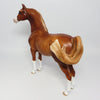 RALLY-OOAK DAPPLE CHESTNUT MORGAN MODEL HORSE 7/25/17