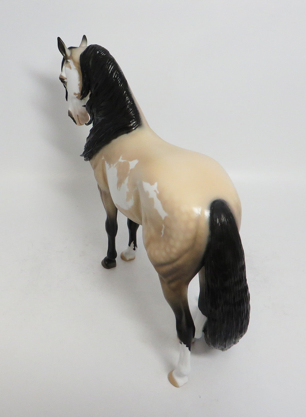 DESPACITO-OOAK BUCKSKIN PAINT ANDALUSIAN MODEL HORSE EQUINE AFFAIRE 2018