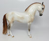 CAVIAR-OOAK DAPPLE CHESTNUT GOING GREY ANDALUSIAN MODEL HORSE 7/25/17