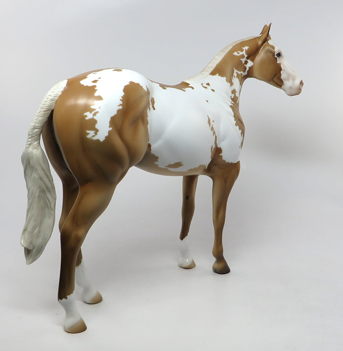 HAYMITCH-OOAK PALOMINO PAINT ISH MODEL HORSE 9/8