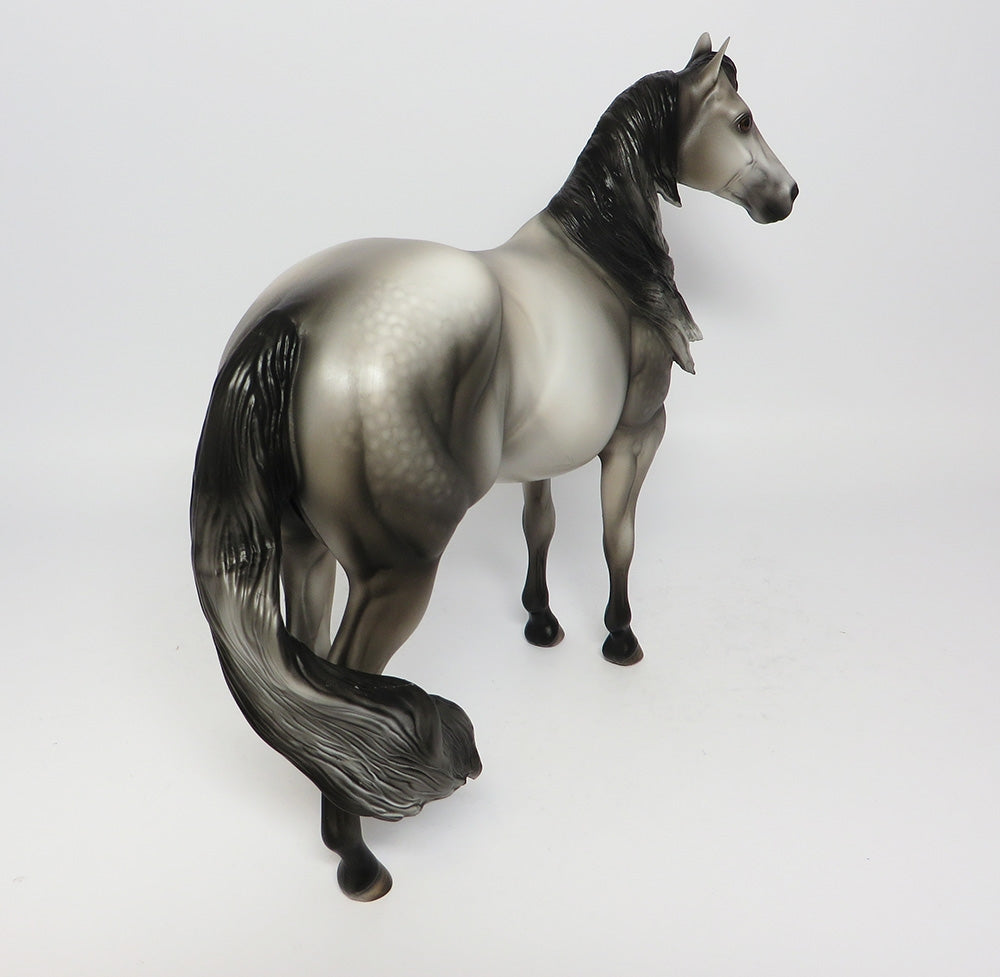 MR.TIN MAN-OOAK DAPPLE GREY ISH MODEL HORSE 7/27/17