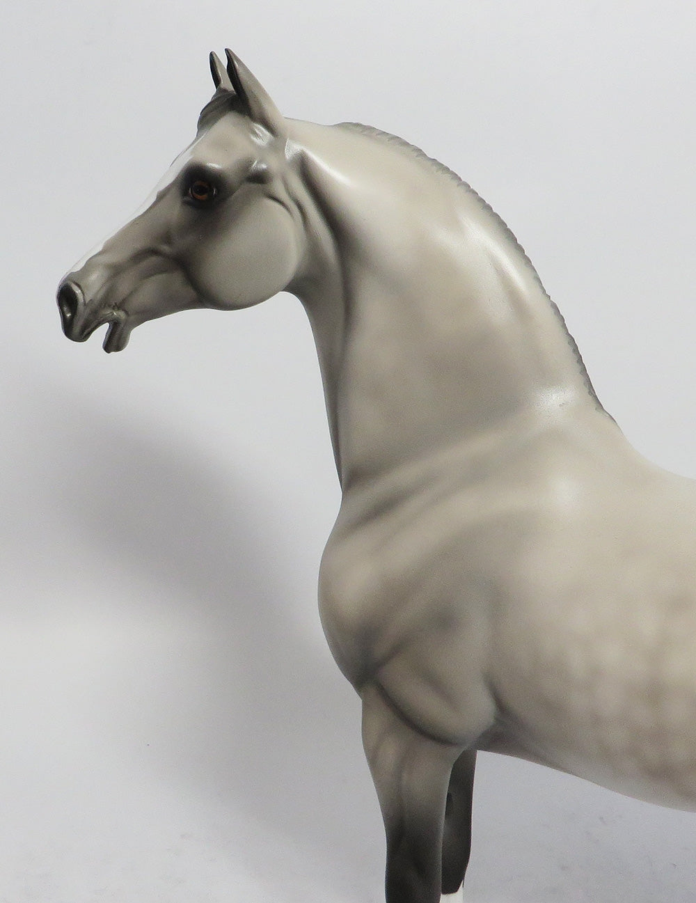 GETTIN&#39; LIPPY-OOAK GREY MORDAN MODEL HORSE MIDWEST FAIR 2018