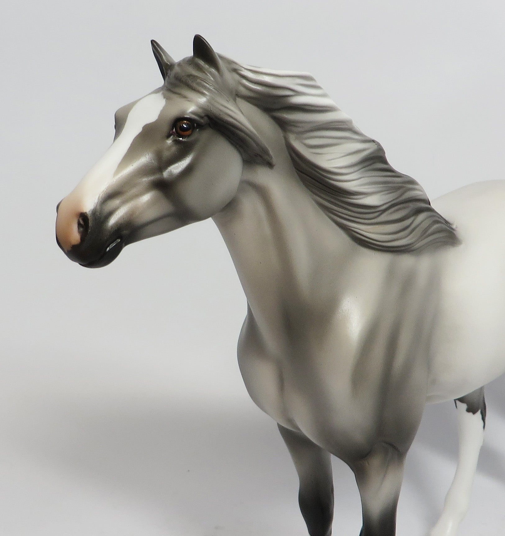 ASH-OOAK GREY MUSTANG MODEL HORSE MIDWEST FAIR