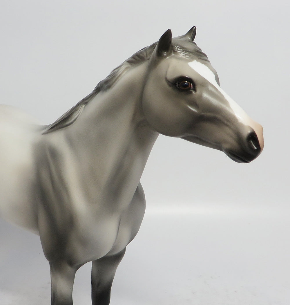 ASH-OOAK GREY MUSTANG MODEL HORSE MIDWEST FAIR