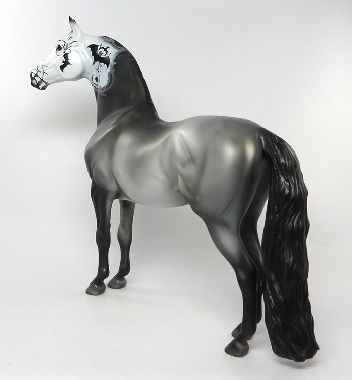 MURCIE&#39;LAGO-OOAK BATTY SUGAR SKULL MORGAN MODEL HORSE BY DAWN QUICK 9/9