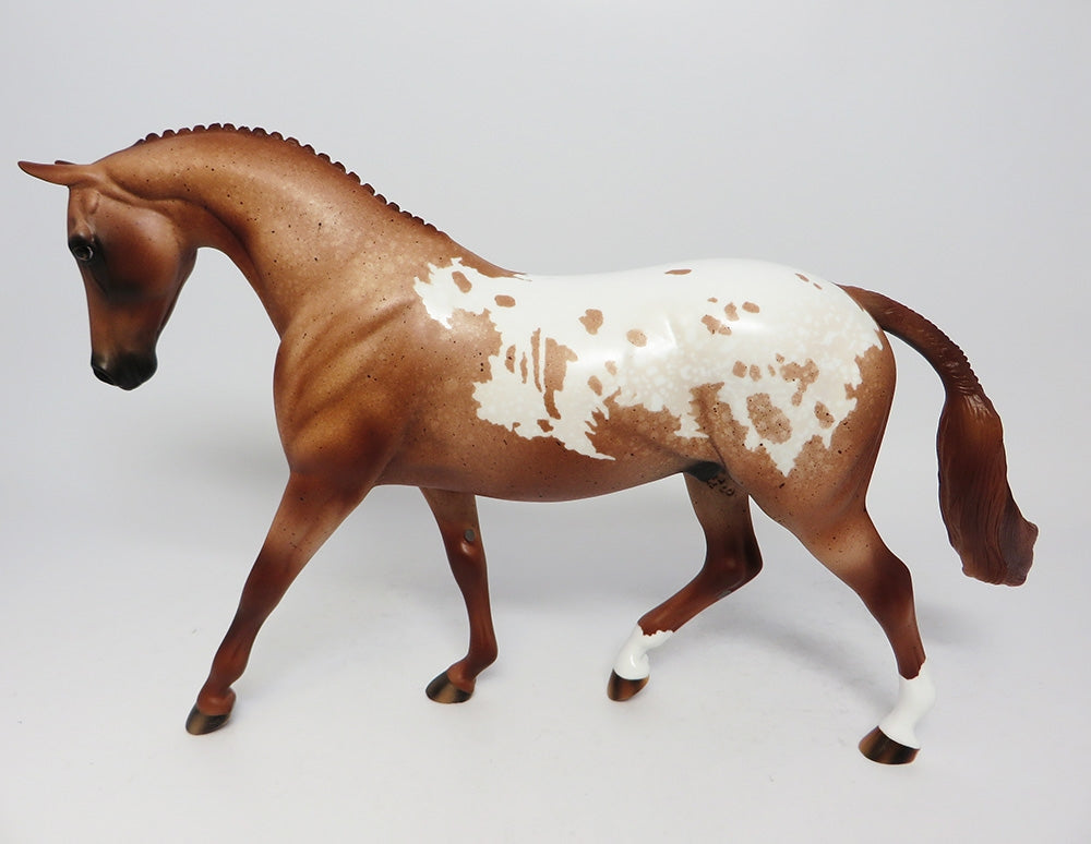 TORTE-LE-3 CHESTNUT APPALOOSA PONY MODEL HORSE 7/27/17