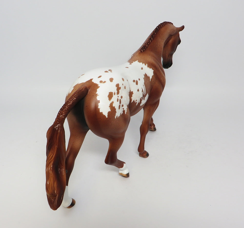 TORTE-LE-3 CHESTNUT APPALOOSA PONY MODEL HORSE 7/27/17
