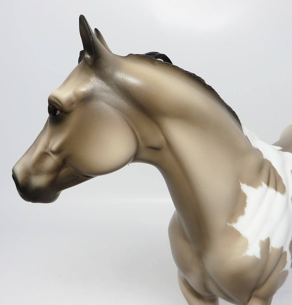 LONESOME DOVE-OOAK DAPPLE GREY ISH MODEL HORSE 7/25/17