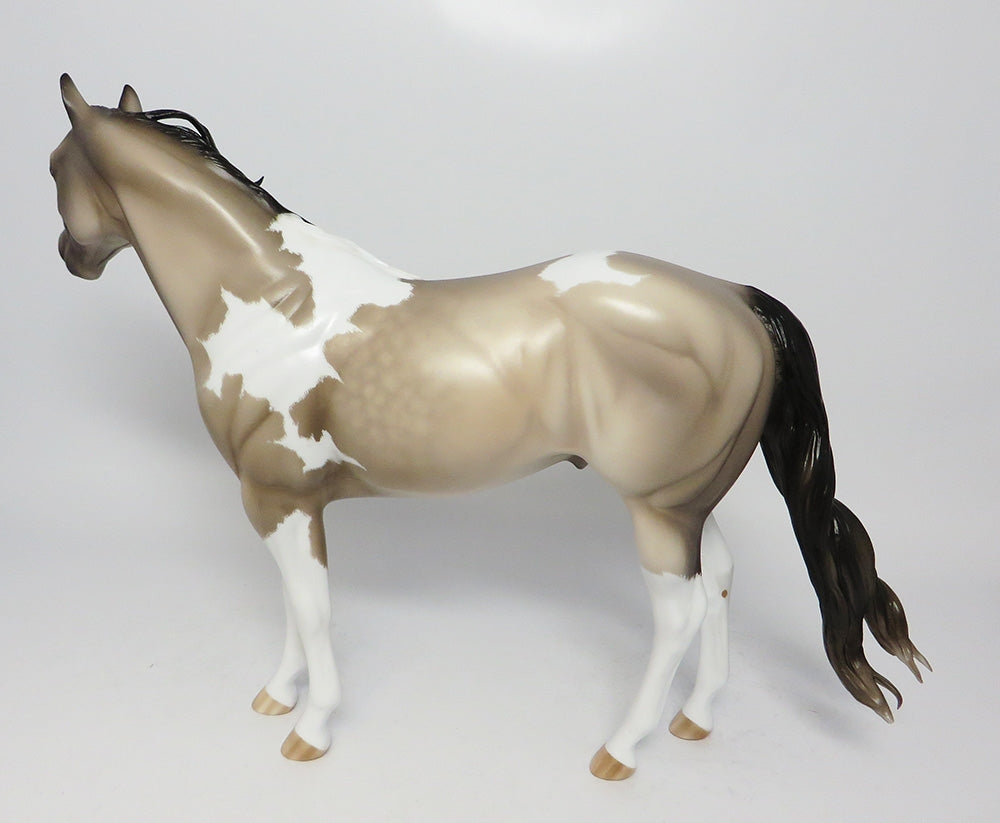 LONESOME DOVE-OOAK DAPPLE GREY ISH MODEL HORSE 7/25/17