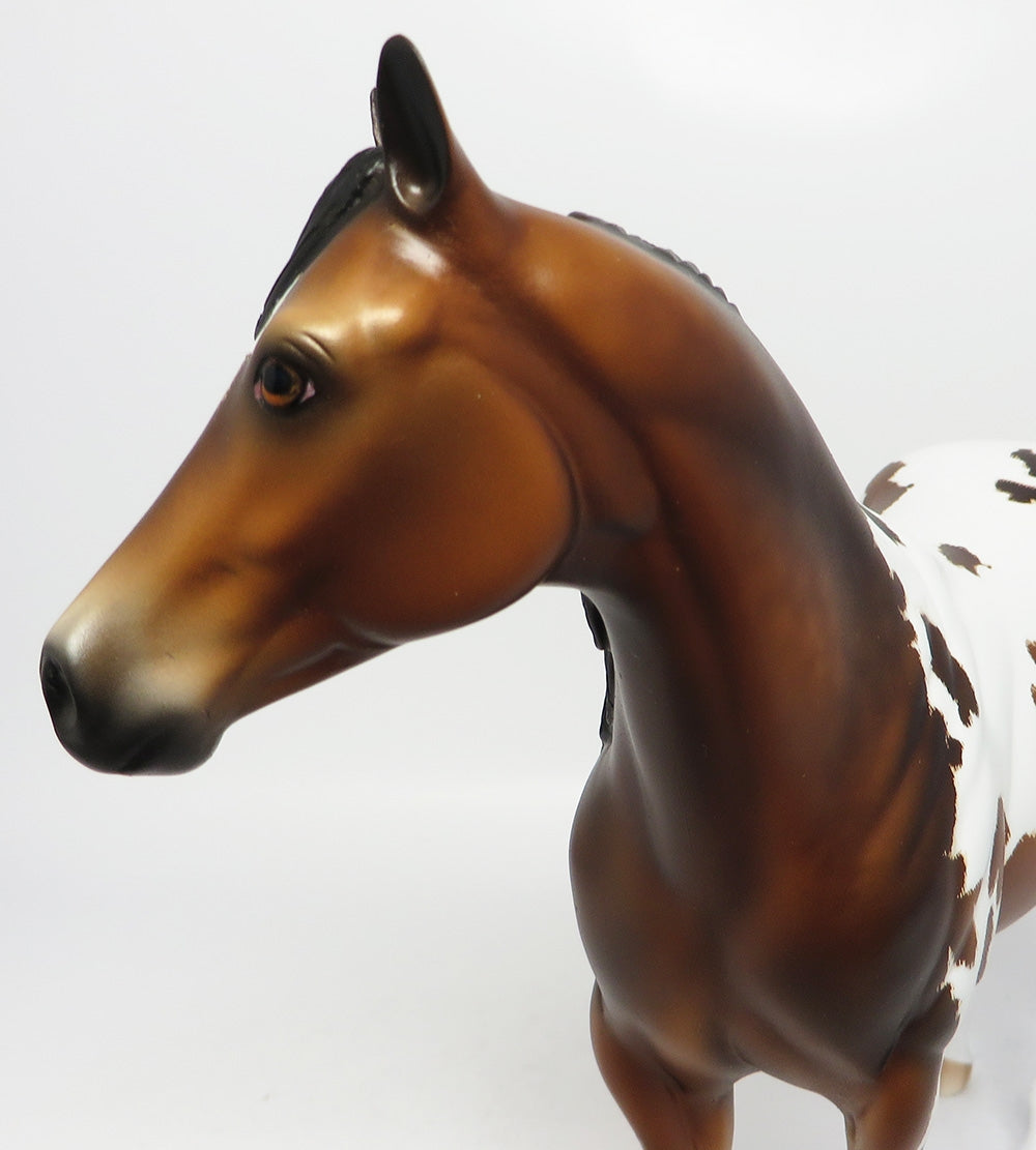 PARTY INVITATION-OOAK DAPPLE ETCHED BAY PAINT ISH MODEL HORSE 7/25/2017