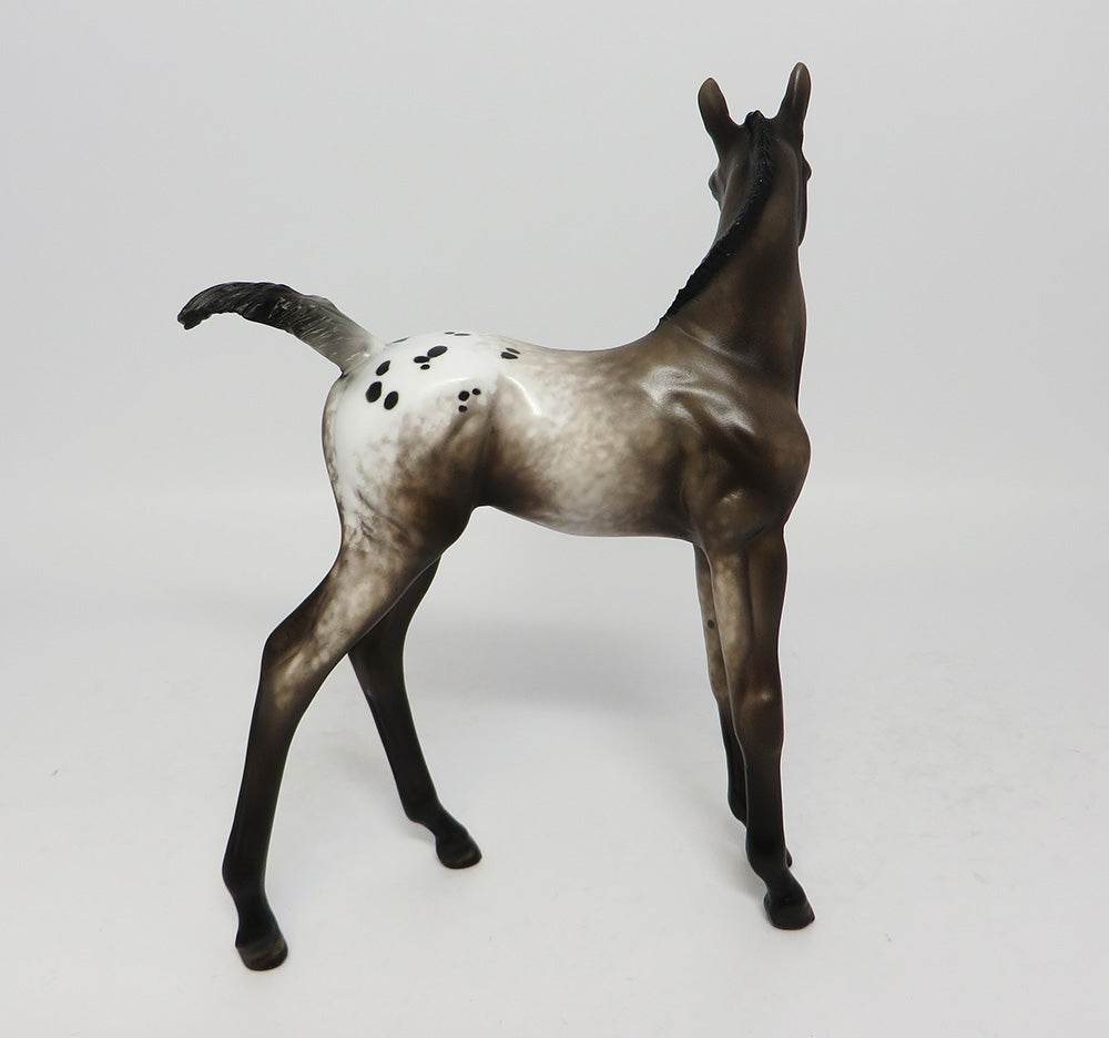 LITTLE FISH-OOAK LIVER APPALOOSA FOAL MODEL HORSE 7/27/17