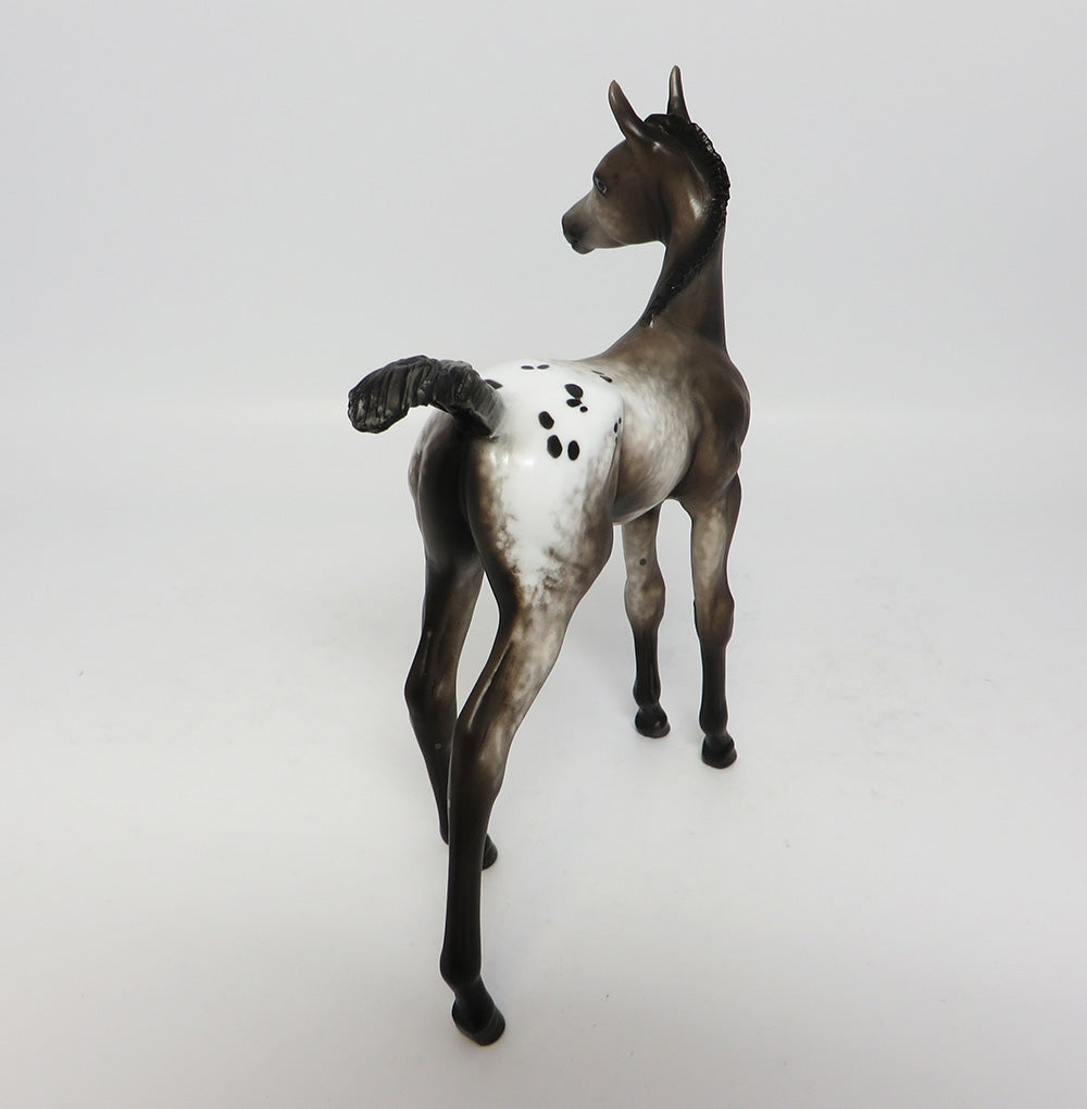 LITTLE FISH-OOAK LIVER APPALOOSA FOAL MODEL HORSE 7/27/17