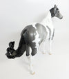 BEST KEPT SECRET-OOAK DAPPLE GREY MAPPED PAINT ISH MODEL HORSE 2/8