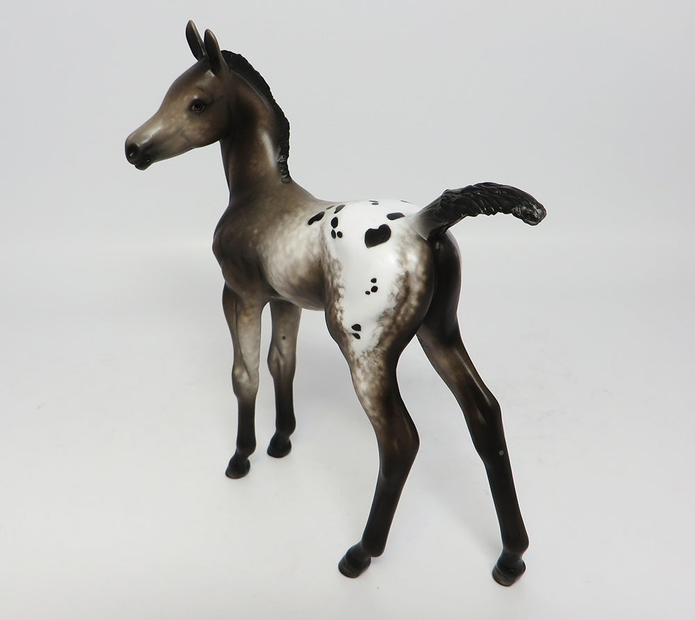 LITTLE FISH-OOAK LIVER APPALOOSA FOAL MODEL HORSE 7/27/17