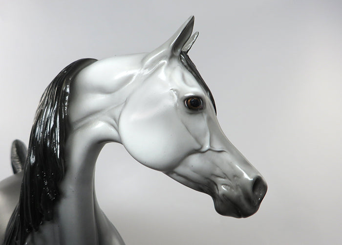 FOLEY-OOAK DAPPLE GREY ARABIAN MODEL HORSE 9/9