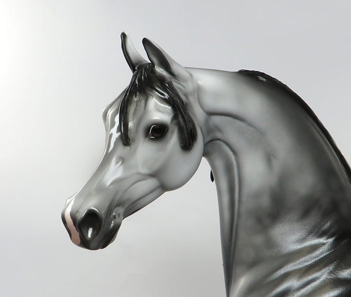 FOLEY-OOAK DAPPLE GREY ARABIAN MODEL HORSE 9/9