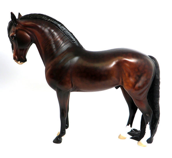 GLOW-OOAK DAPPLE BAY PUDDLE TAIL ANDALUSIAN MODELHORSE BY DAWN QUICK 2 ...
