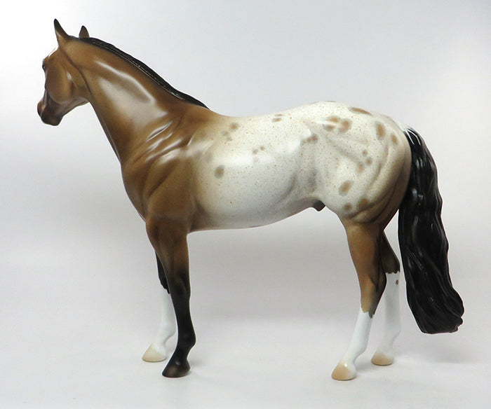 KANE-OOAK BUCKSKIN APPALOOSA ISH MODEL HORSE 9/9