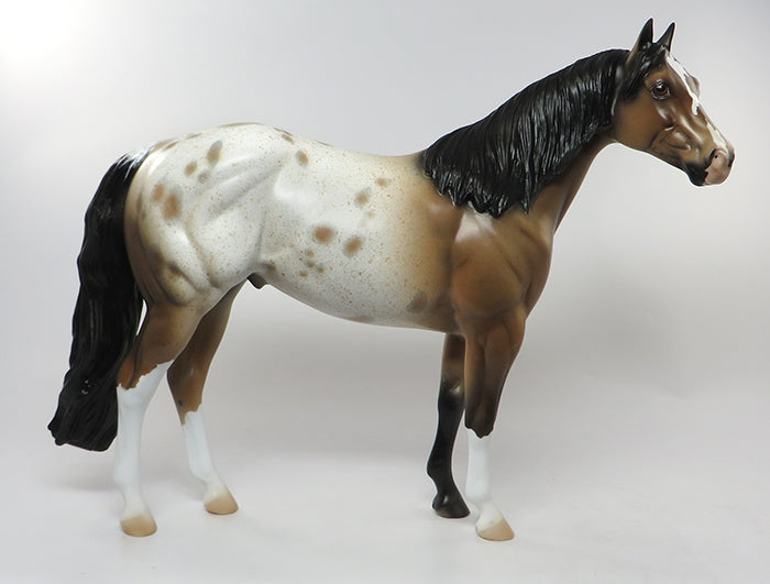 KANE-OOAK BUCKSKIN APPALOOSA ISH MODEL HORSE 9/9