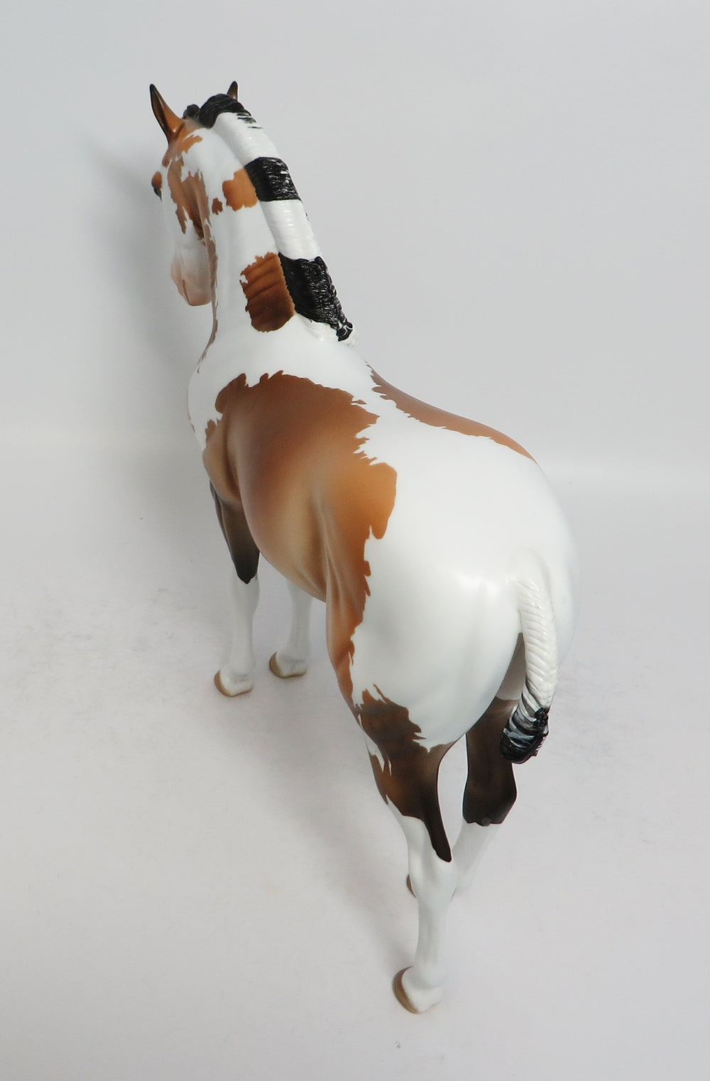 GRANDE-OOAK BUCKSKIN PAINT ANDALSUAN MODEL HORSE BY DAWN QUICK MODEL HORSE 2-23-18
