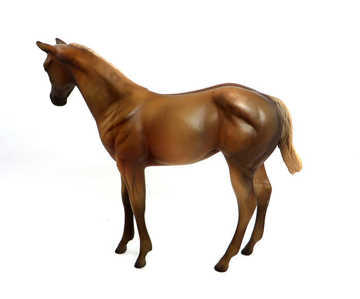 SOLO-OOAK SOOTY PALOMINO WEANLING MODEL HORSE 2/10