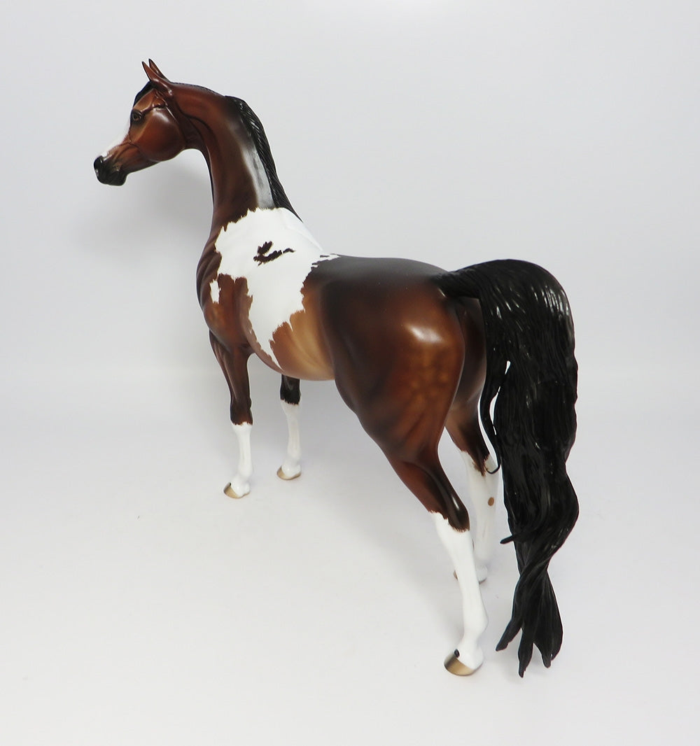 SLOW DANCING-OOAK DAPPLE ETCHED PAINT ARABIAN MODEL HORSE 7/27/17