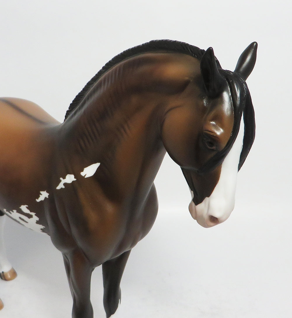 MANDRAKE-LE-3 SOOTY BUCKSKIN PAINT ANDALUSIAN MODEL HORSE BY DAWN QUICK 2-23-18