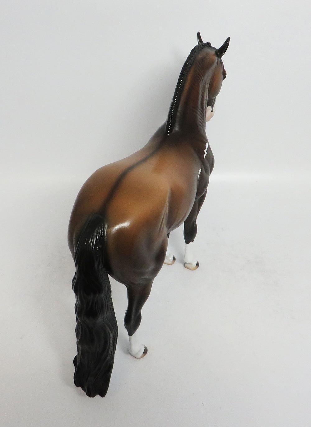 MANDRAKE-LE-3 SOOTY BUCKSKIN PAINT ANDALUSIAN MODEL HORSE BY DAWN QUICK 2-23-18